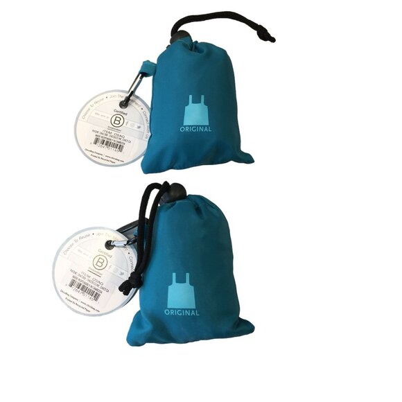 CHICOBAG Original Aqua Set of 2 Reusable Bags with Storage Bag - Picture 2 of 2